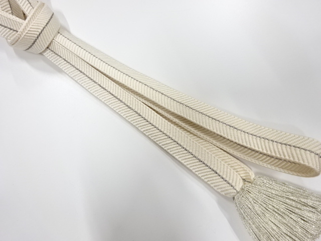 正絹　撚り房　手組帯締め